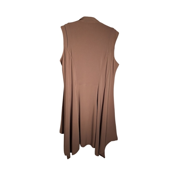 Charlie Paige Comfort Flow Vest Gray Ladies S/M Gray NWT Open Front Flowy Boho - Picture 3 of 5